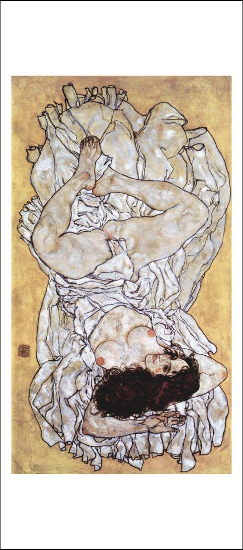 Lying Woman Lying Woman 2 by Egon Schiele, 12x8" (A4) Poster Print