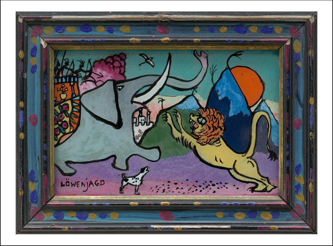 Lion Hunt, 1911 by Wassily Kandinsky, 16x12"(A3) Poster Print