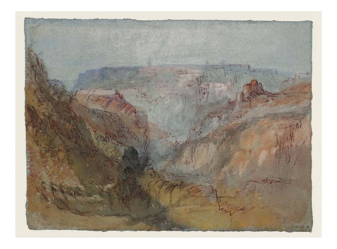 Luxembourg from the Alzette Valley, 1839 by John Mallord William Turner RA