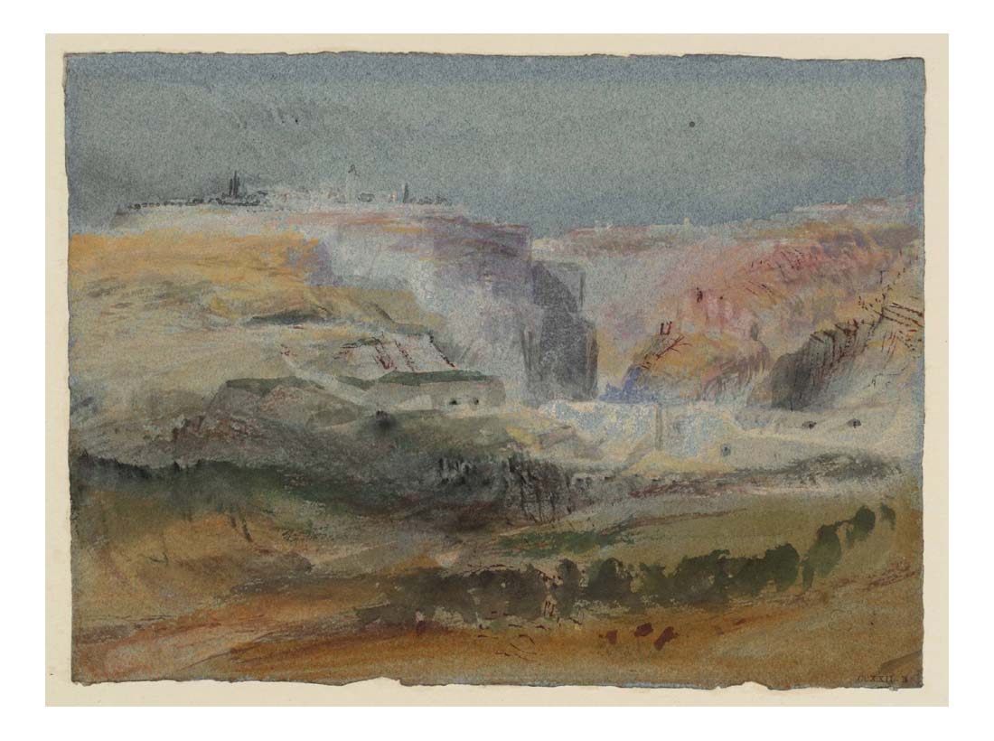 Luxembourg from the Bourbon Plateau, 1839 by John Mallord William Turner RA, 12x8"(A4) Poster