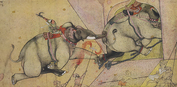 Rao Surjan's Favorite Elephants Bhalarao and Anipa Inscribed,16x12"(A3)Poster