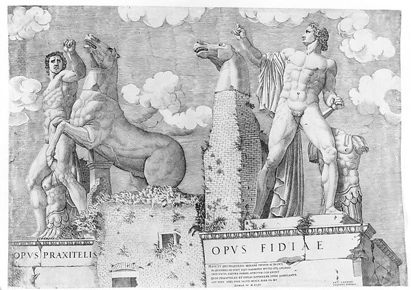 Horse Tamers from the Capitoline Hill Rome c1560–1580-After,16x12"(A3) Poster