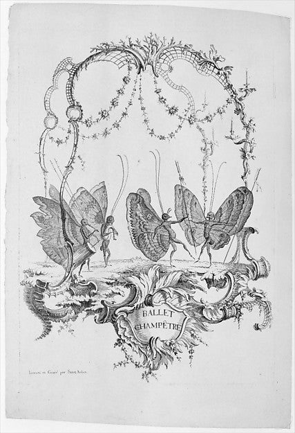 Country Ballet from Essai de Papilloneries Humaines par Sain, Poster Print