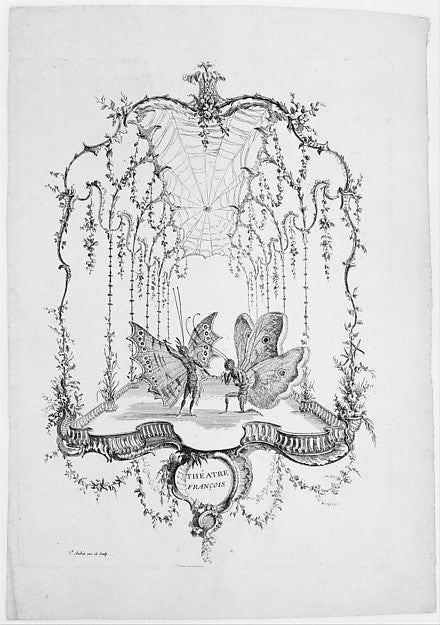 French Theatre from Essai de Papilloneries Humaines par Sain,16x12"(A3)Poster