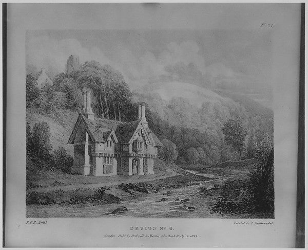 Rural Architecture or a Series of Designs for Ornamental Cott, Poster Print Wall Art