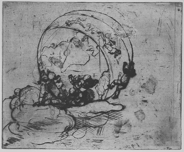 Love Turning the World 1881-by Auguste Rodin, Poster Print Wall Art