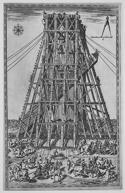 Della Trasportatione dell'Obelisco Vaticano et delle Fabriche, Poster Print