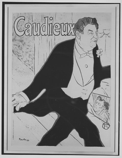Caudieux 1893-Henri de Toulouse-Lautrec, Poster Print Wall Art