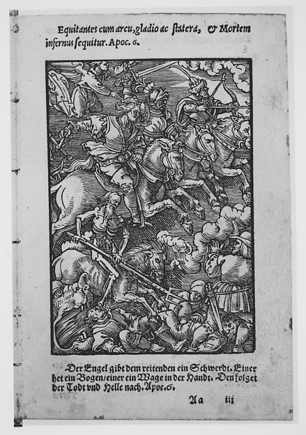Apocalypsis S. Ioannis/ Die Offenbarung S. Johannis 1553-Hans, Poster Print Wall Art
