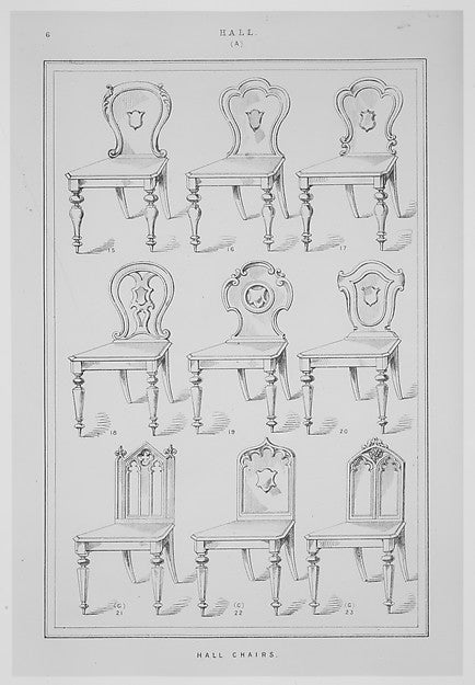 Modern Furniture. Original and Select c1820-, Poster Print