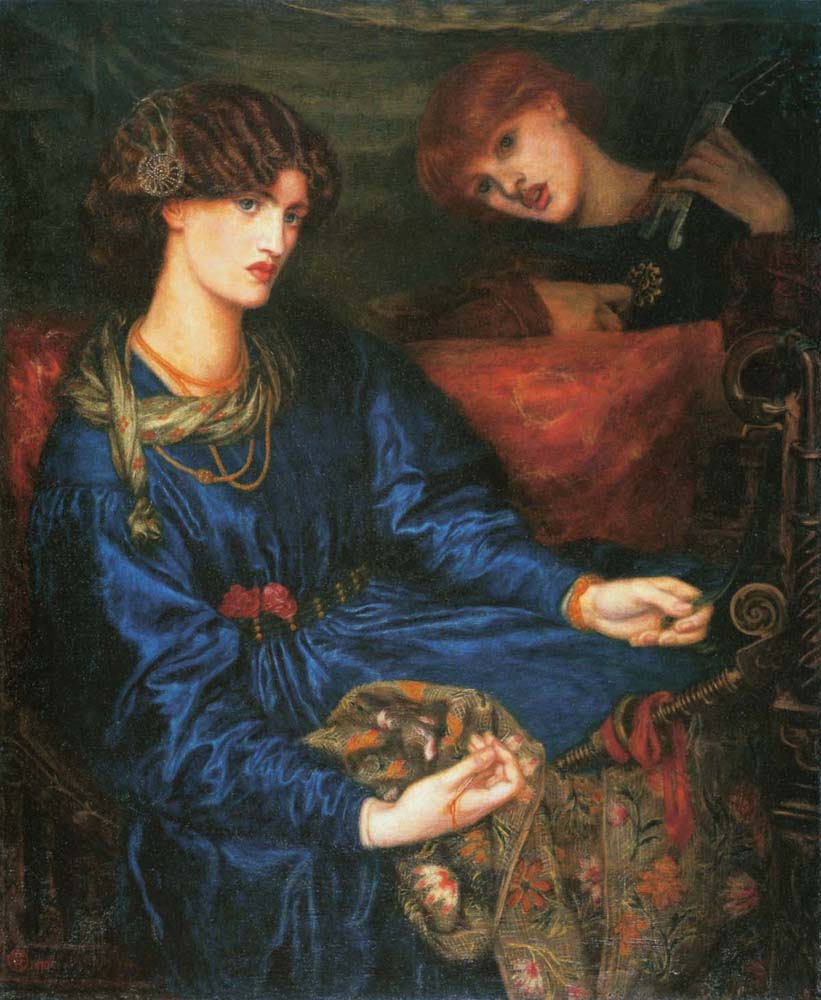 Mariana, 1870 by Dante Gabriel Rossetti, pre-Raphaelite artist, 16x12" (A3) Poster