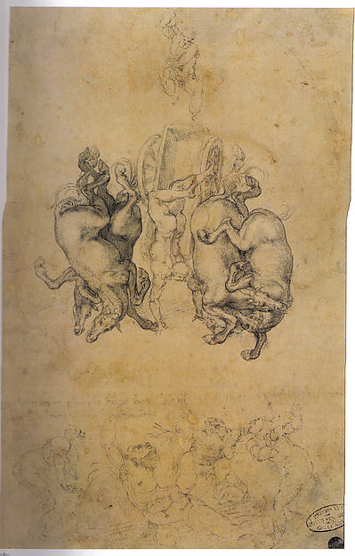 The Fall of Phaeton 1533-Michelangelo Buonarroti,16x12"(A3)Poster