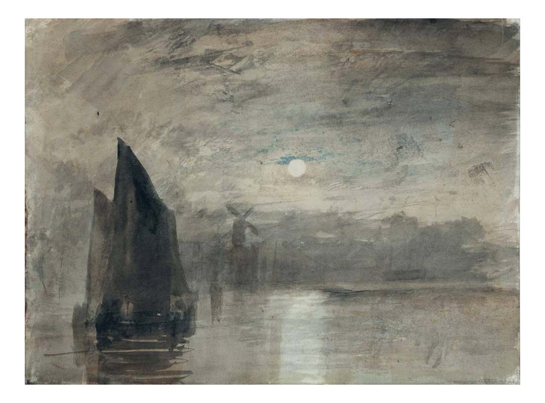 Moonlight on the Medway, 1824 by John Mallord William Turner RA