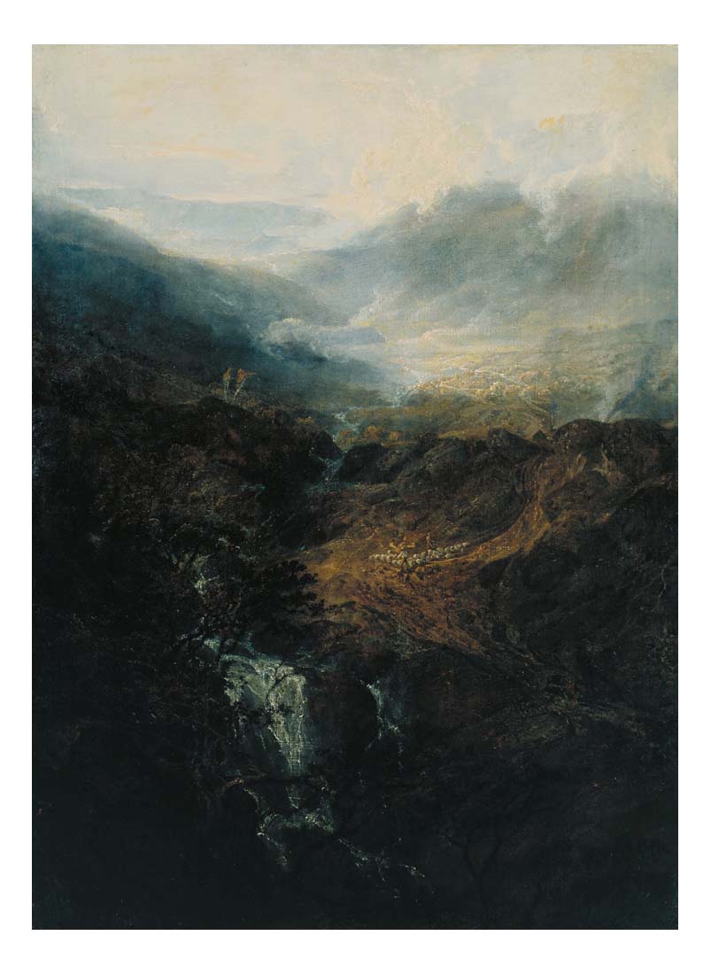 Morning amongst the Coniston Fells, Cumberland by John Mallord William Turner RA, 12x8"(A4) Poster