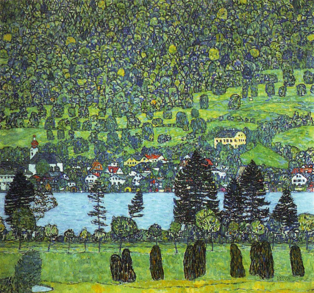 Mountain slope at Unterach - Gustav Klimt - Date unknown, 16x12" (A3) Poster Print