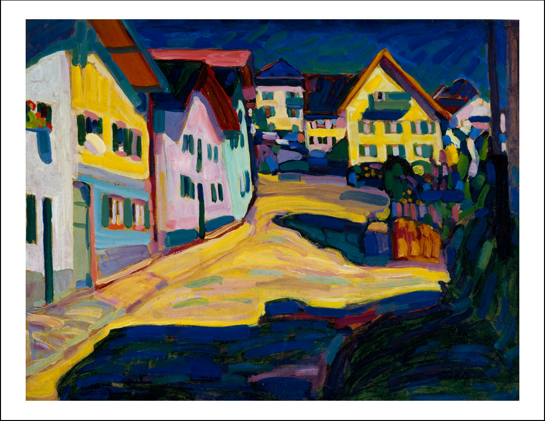 Murnau, Burggrabenstrasse 1, 1908 by Wassily Kandinsky, 12x8"(A4) Poster Print