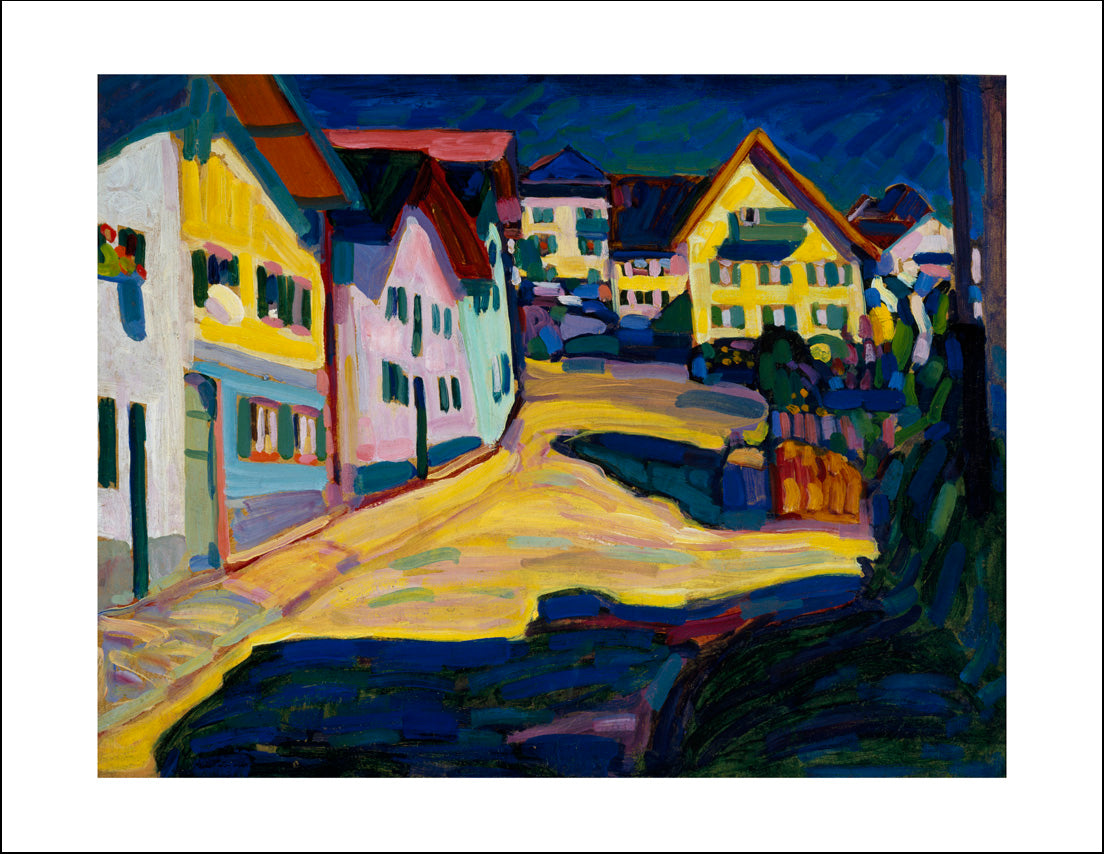 Murnau_Burggrabenstrasse_1_1908_by_Wassily_Kandinsky by Wassily Kandinsky, 12x8"(A4) Poster Print