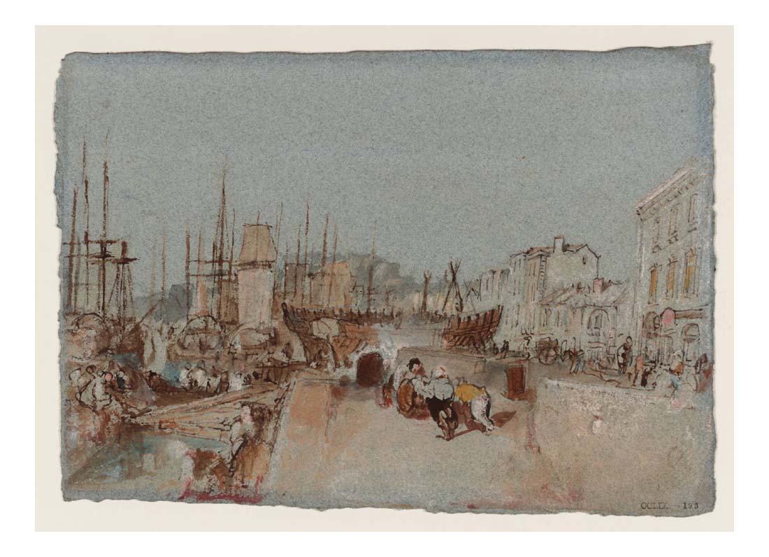 Nantes, The Shipyards (or Salorges), 1826-28 by John Mallord William Turner RA