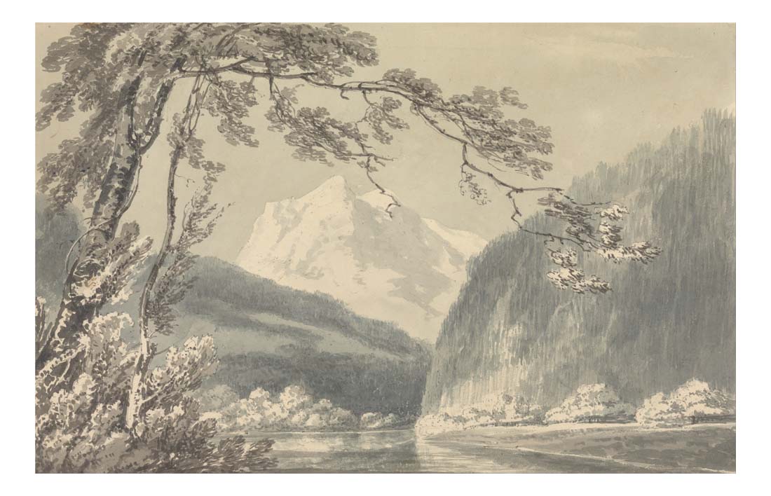 Near Grindelwald, 1796 by John Mallord William Turner RA, 12x8"(A4) Poster