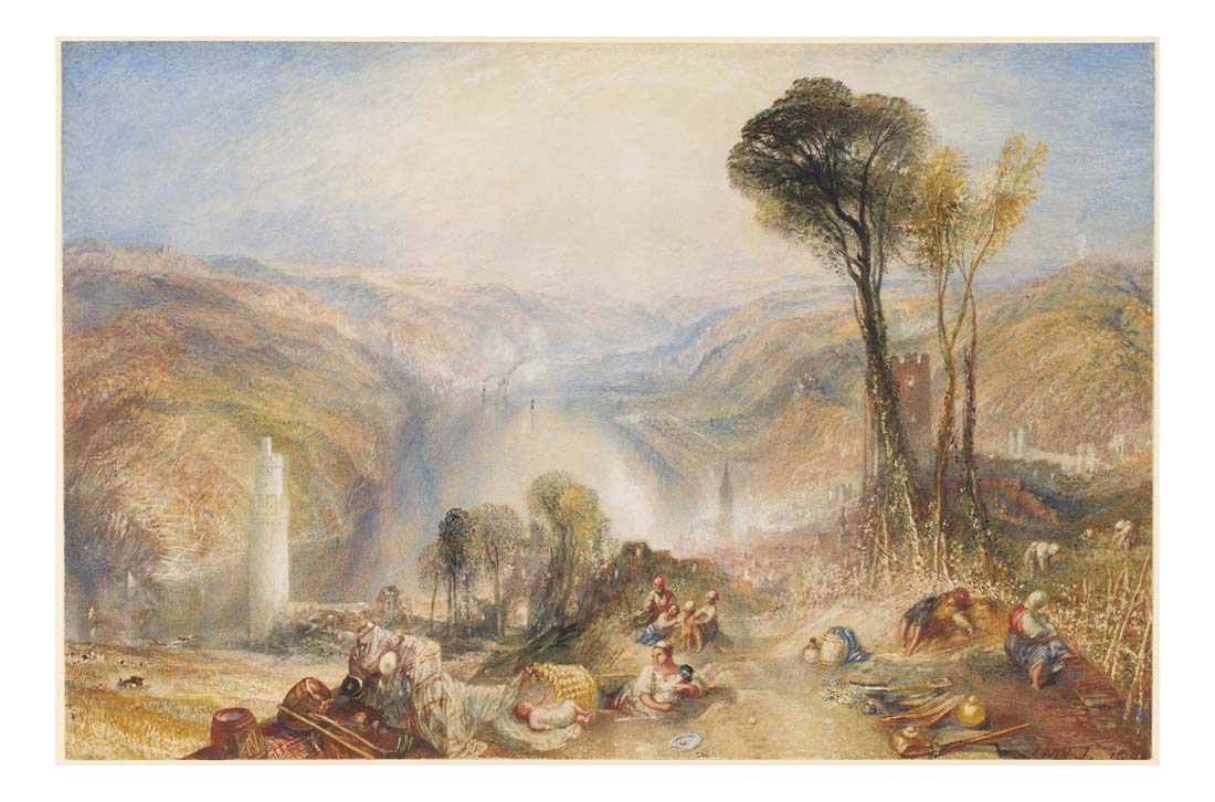 Oberwesel, 1840 by John Mallord William Turner RA, 12x8"(A4) Poster