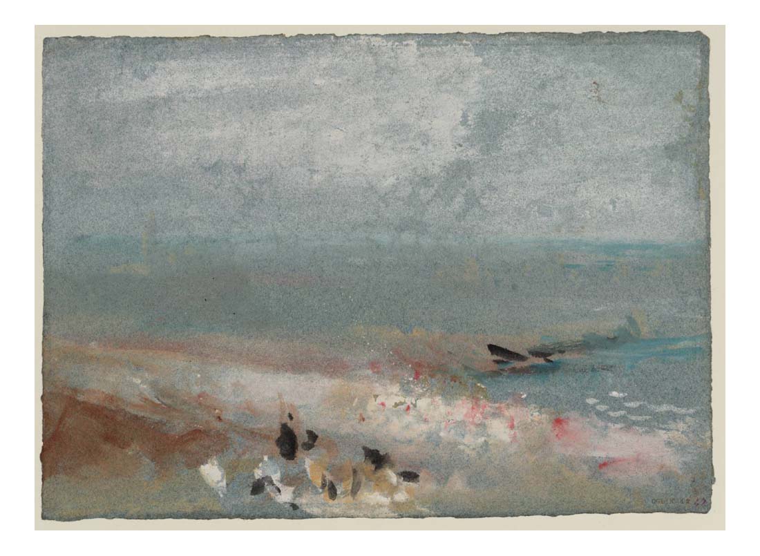 On the Coast, The Mediterranean, 1830 by John Mallord William Turner RA, 12x8"(A4) Poster