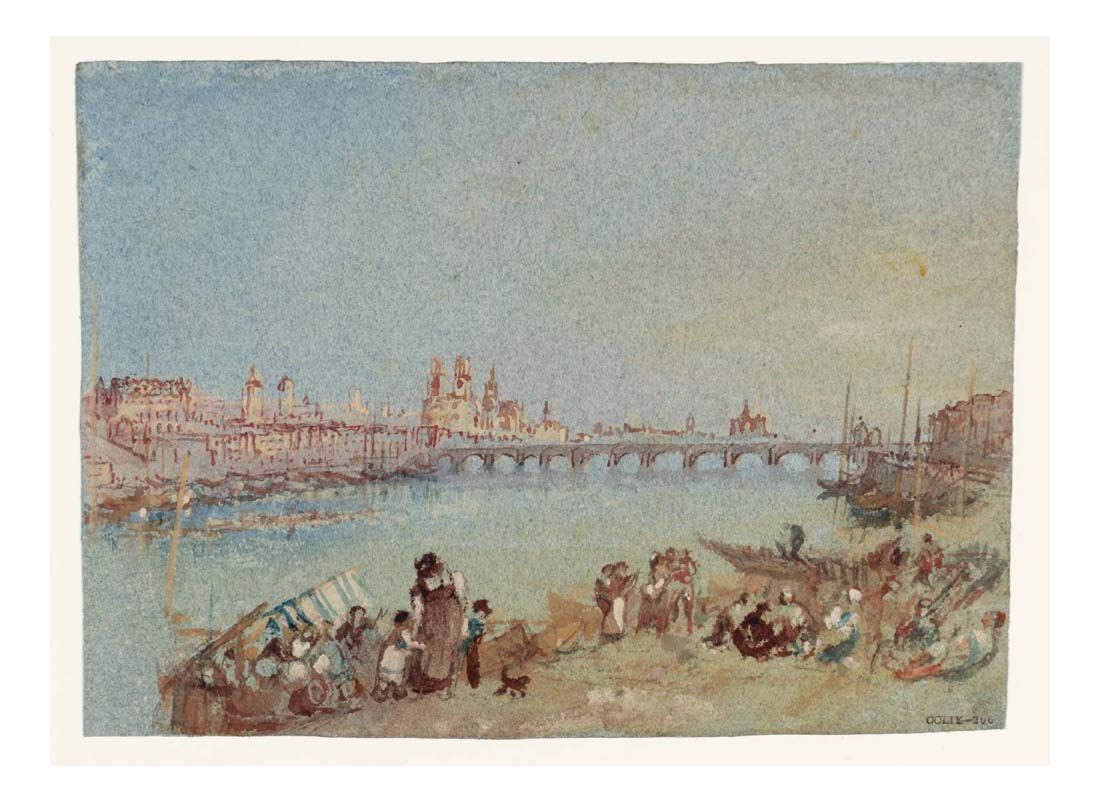Orleans from the Quai Neuf, 1826-28 by John Mallord William Turner RA