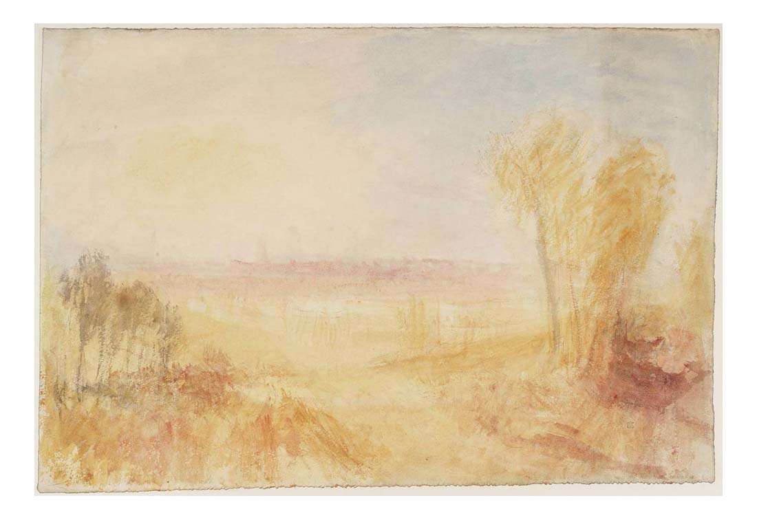 Oxford from North Hinksey, 1837-40 by John Mallord William Turner RA, 12x8"(A4) Poster