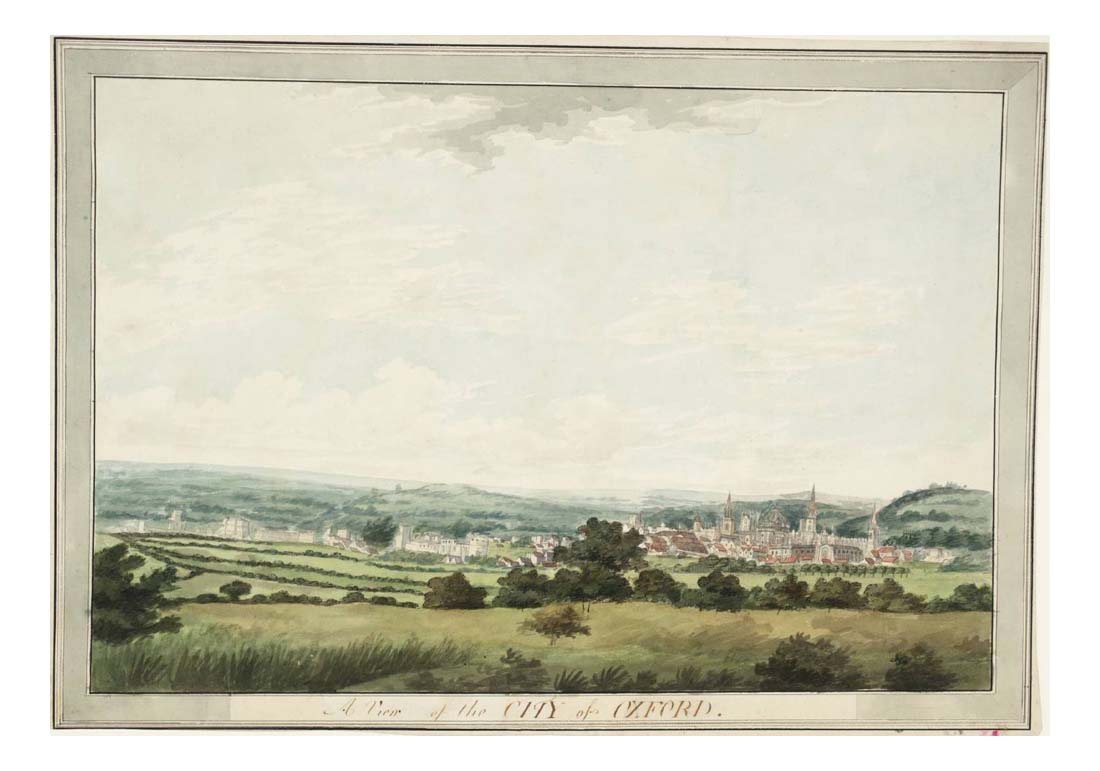 Oxford from the South-West, 1787-88 by John Mallord William Turner RA, 12x8"(A4) Poster