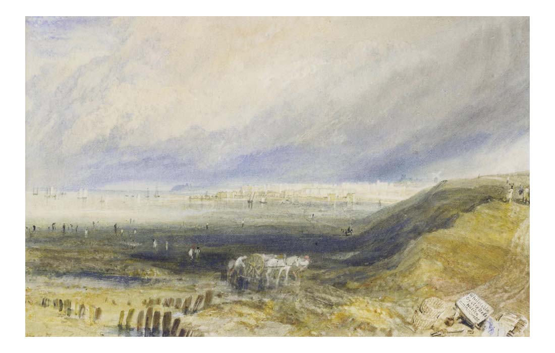 Oyster Beds at Whitstable, Kent by John Mallord William Turner RA, 12x8"(A4) Poster