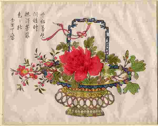 Hualan,Flower Basket c1700–1750-Ding Family Workshop,16x12"(A3)Poster
