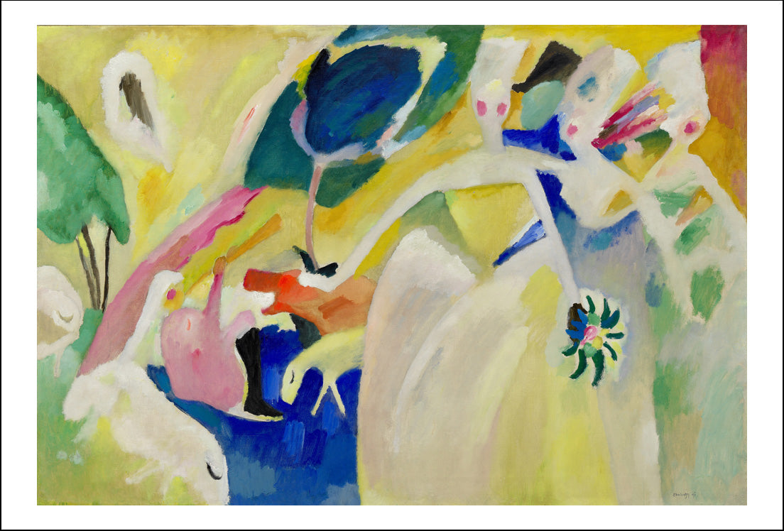 Pastorale, 1911 by Wassily Kandinsky, 16x12"(A3) Poster Print