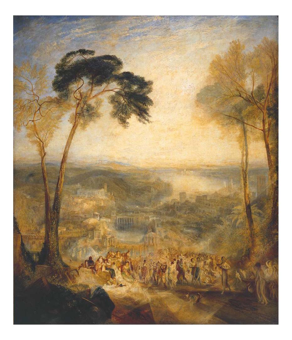 Phryne Going to the Public Baths as Venus, Demosthenes Taunted by Aeschines, 1838 by John Mallord William Turner RA, 12x8"(A4) Poster