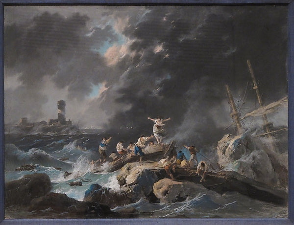 Jean Pillement:Shipwreck -16x12"(A3) Poster