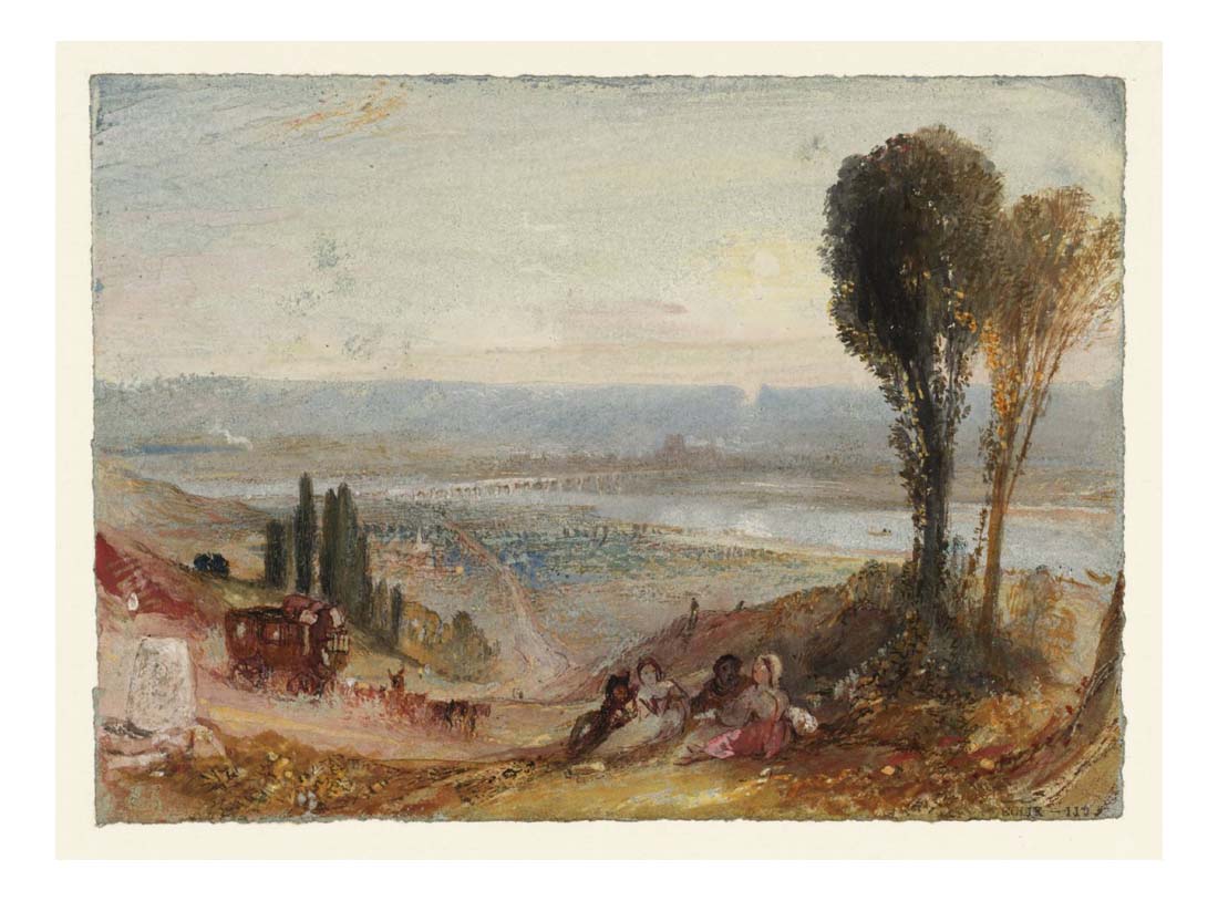 Pont de l'Arche, 1833 by John Mallord William Turner RA, 12x8"(A4) Poster