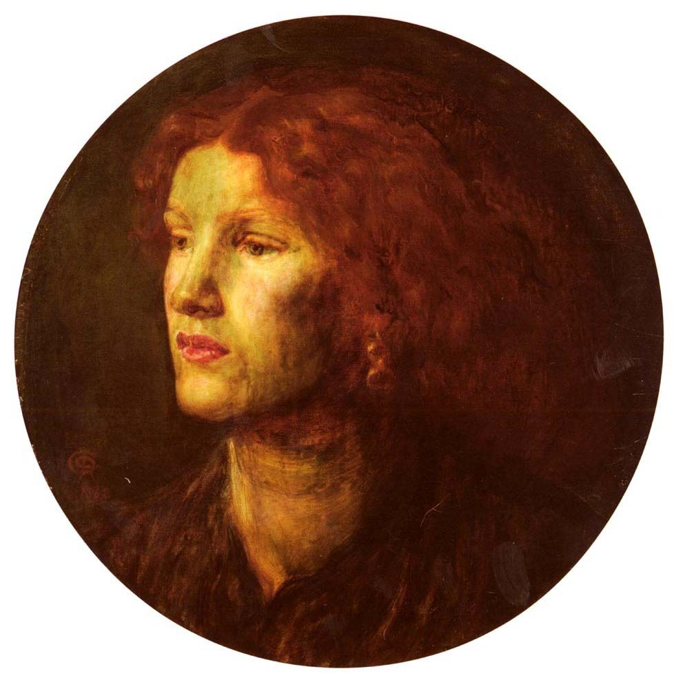 Portrait of Fanny Cornforth, 1862 by Dante Gabriel Rossetti, pre-Raphaelite artist, 16x12" (A3) Poster