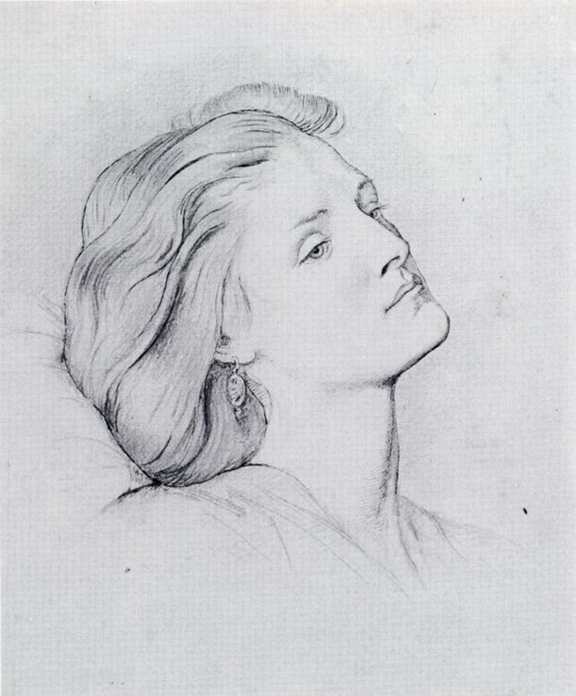 Fanny Cornforth, n.d-5 by Dante Gabriel Rossetti, English Pre-Raphaelite Painter,16x12"(A3) Poster Print