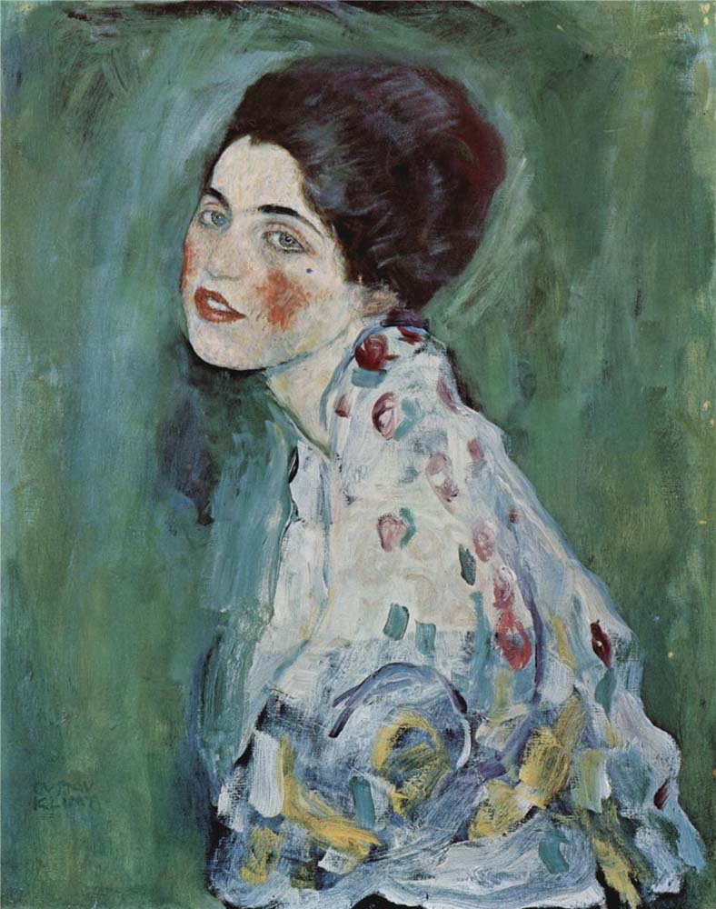 Portrait of a Lady - Gustav Klimt - circa 1916-1917, A4 Poster Print