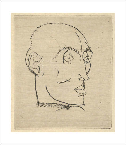 Portrait of a Man 1914 by Egon Schiele, 12x8" (A4) Poster Print