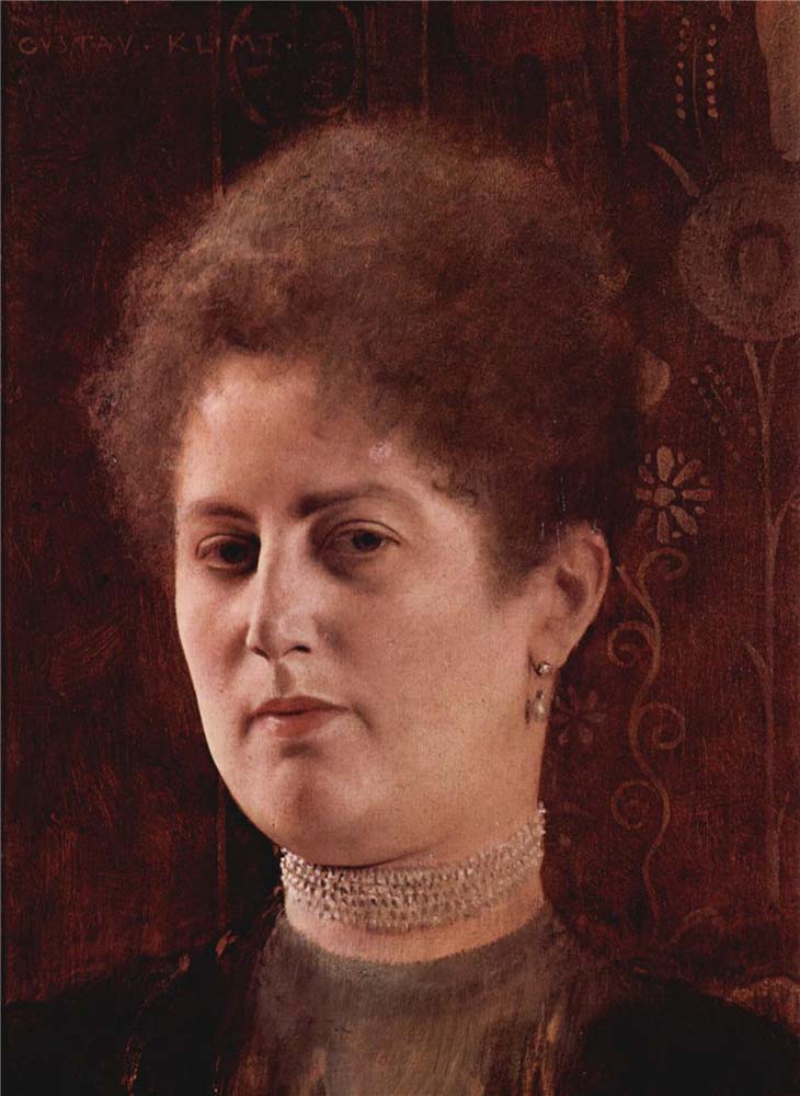 Portrait of a lady - Gustav Klimt - 1894, A4 Poster Print