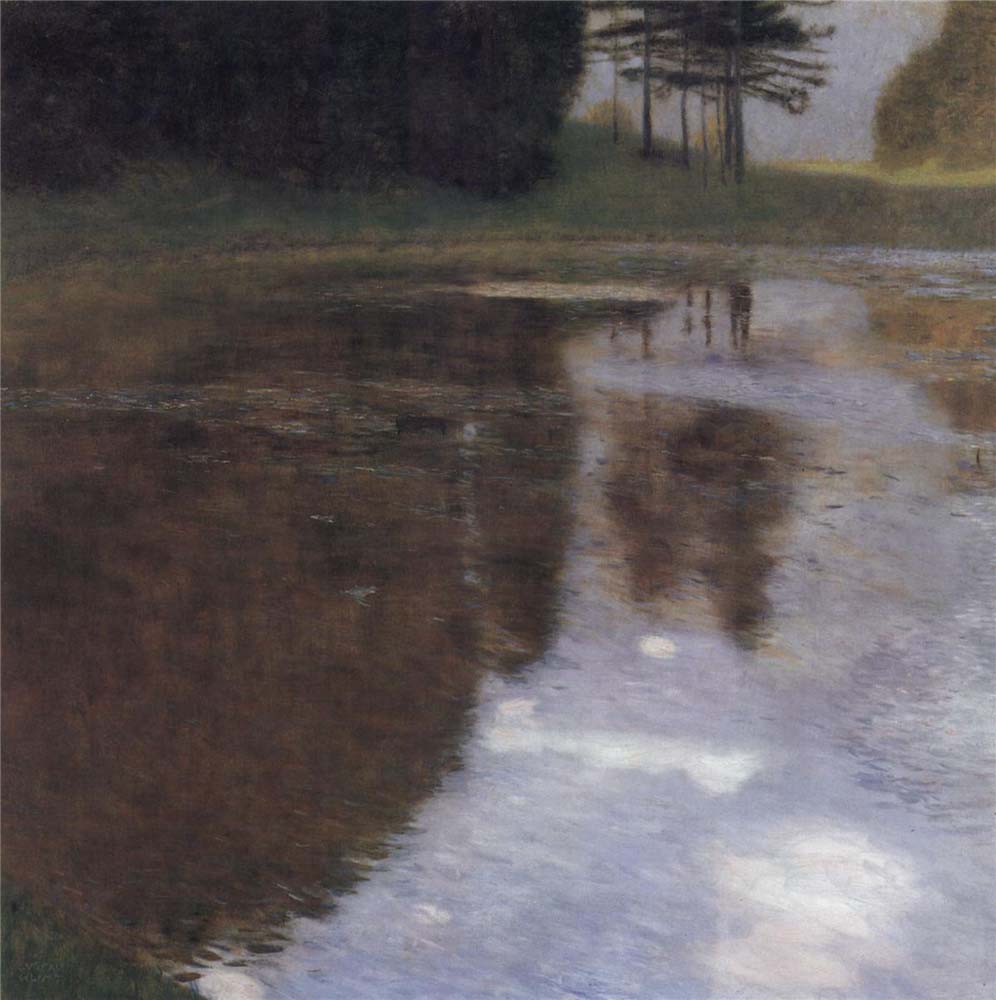 Quiet pond in the park of Appeal - Gustav Klimt - 1899, A4 Poster Print