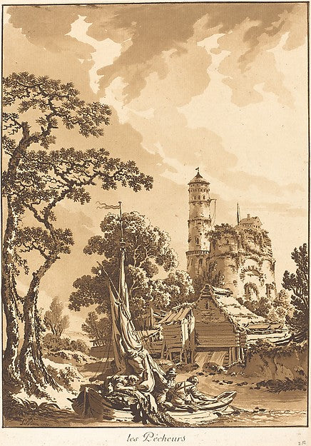 The Fishermen 1771-Jean-Baptiste Le Prince , Poster Print