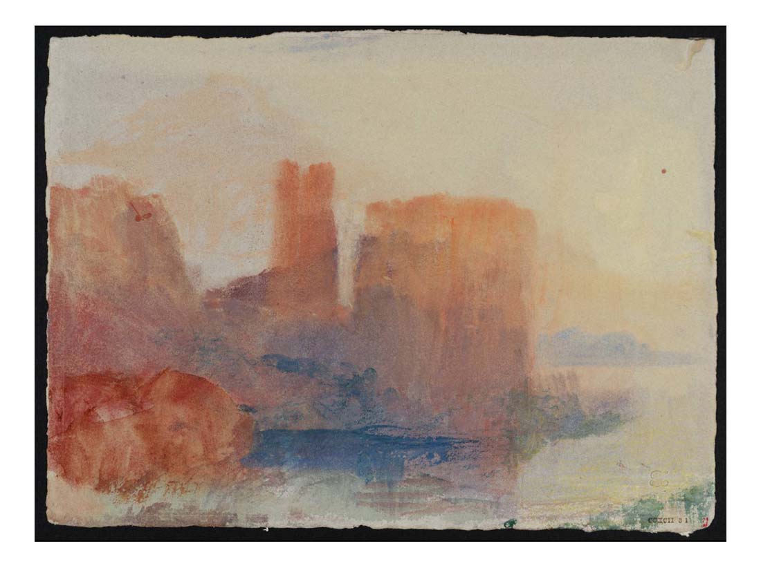Red Ruins and Blue Rocks, 1834 by John Mallord William Turner RA