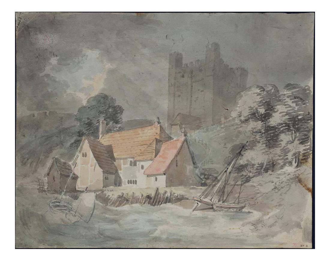 Rochester Castle from the River, 1793 by John Mallord William Turner RA