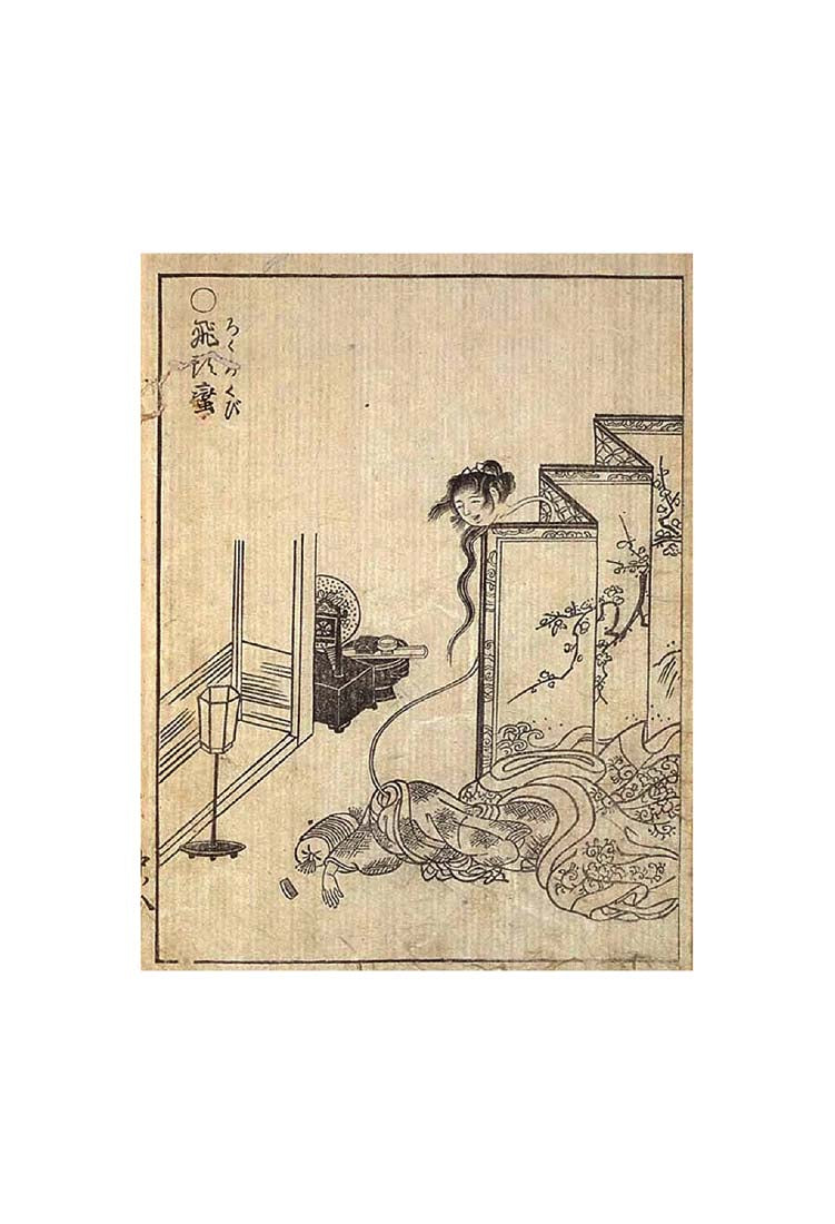 Rokurokubi2-A3+, historic, vintage ukiyo-e Japan artwork,12x8"(A4) Poster Print
