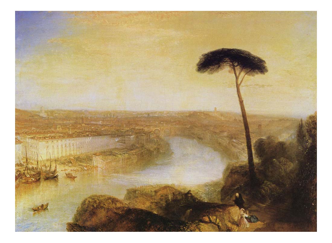 Rome, from Mount Aventine, 1836 by John Mallord William Turner RA, 12x8"(A4) Poster