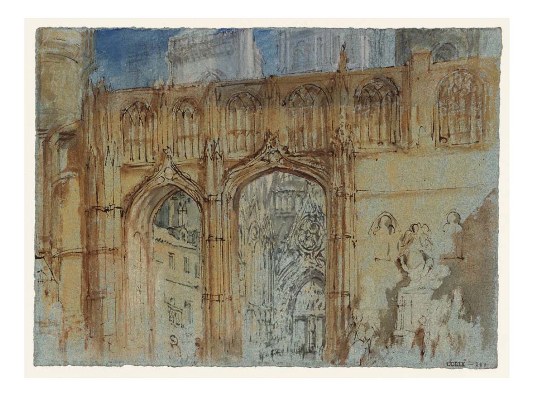 Rouen Cathedral, The Entrance to the Bookseller's Court with the North Porch Beyond, 1832 by John Mallord William Turner RA