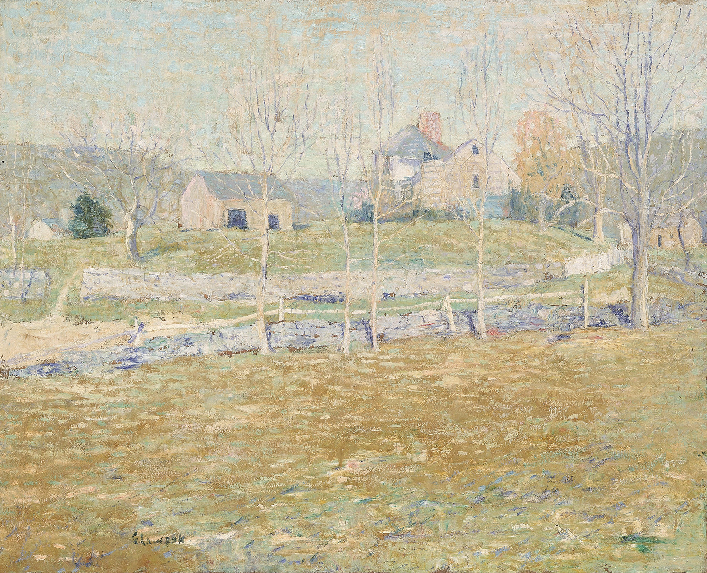 Ernest Lawson:An Abandoned Farm,16x12"(A3)Poster