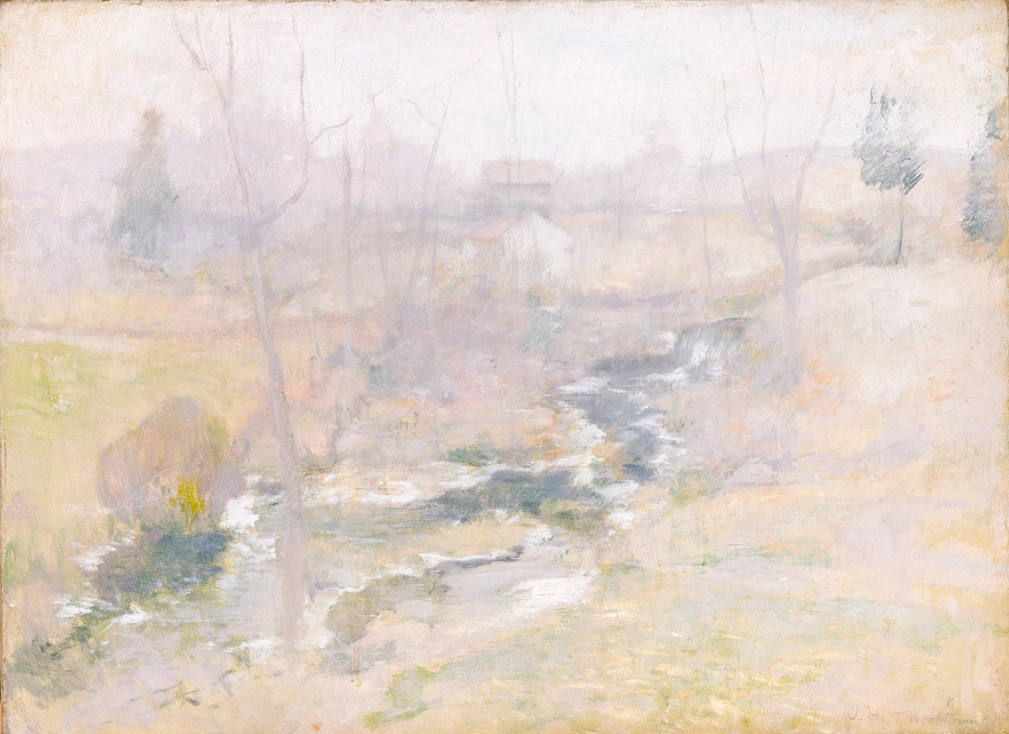 John Henry Twachtman:End of Winter,16x12"(A3)Poster