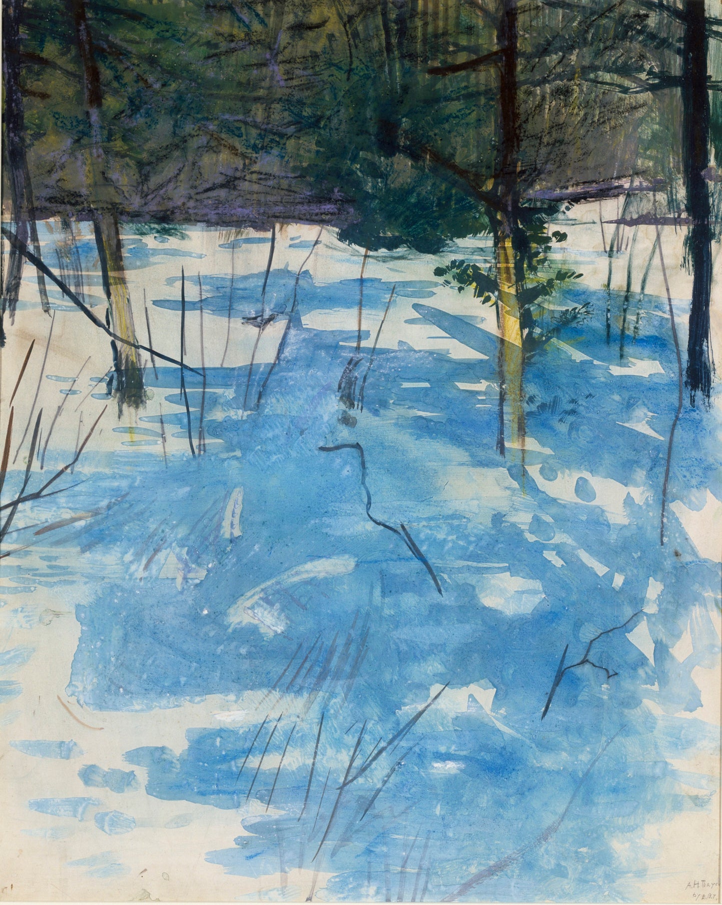 Abbott Handerson Thayer:Winter, Monadnock,16x12"(A3)Poster