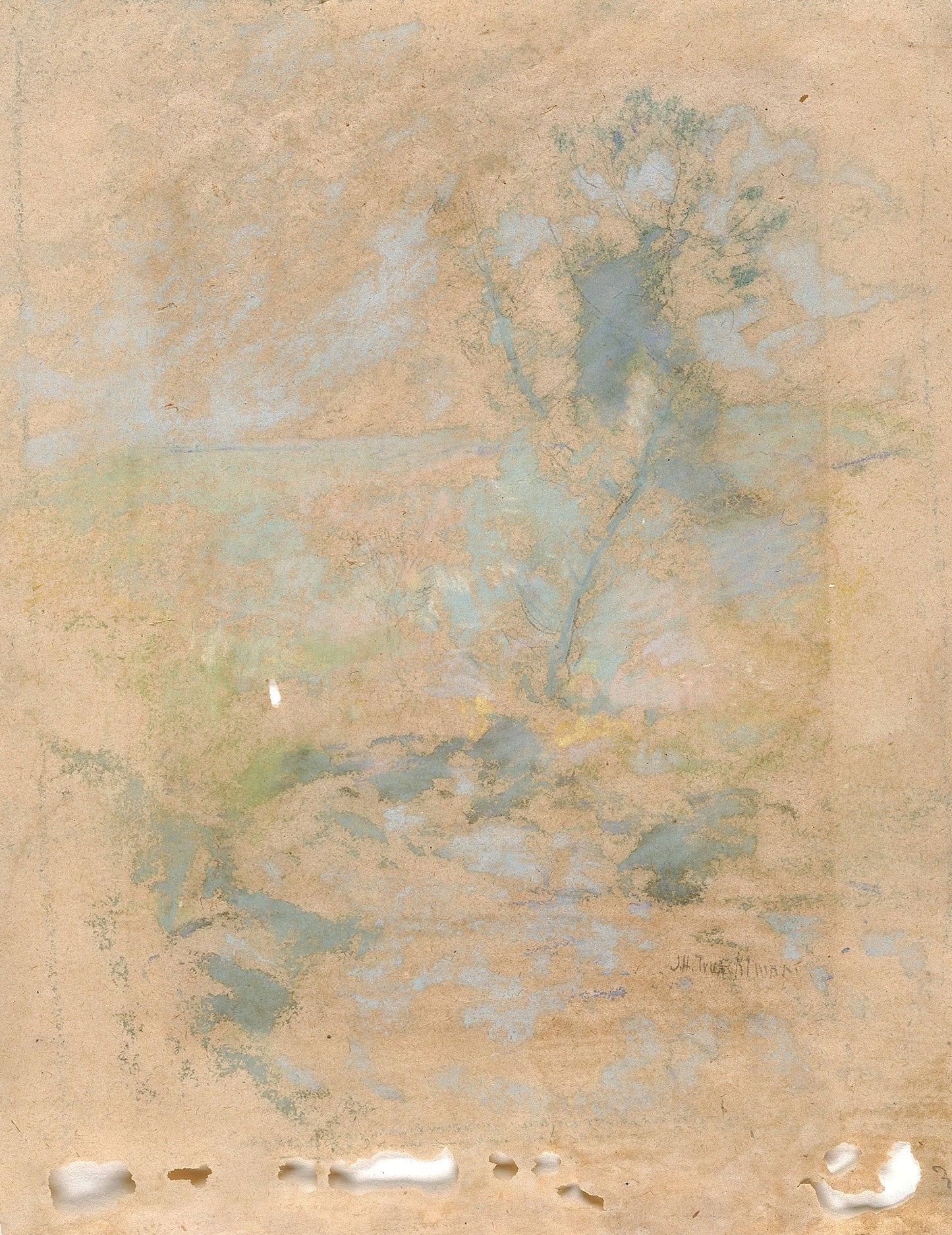 John Henry Twachtman:Willow,16x12"(A3)Poster